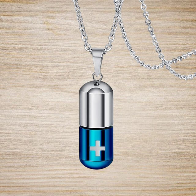 Open Pills Capsule Necklace