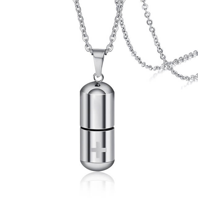 Open Pills Capsule Necklace