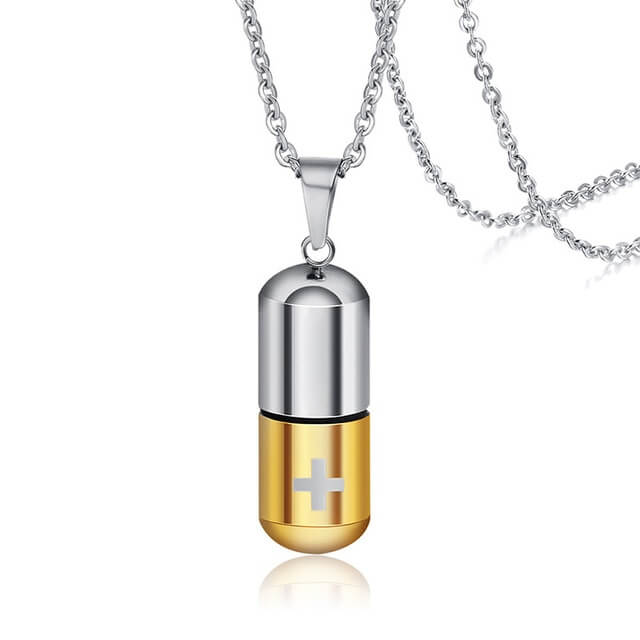 Open Pills Capsule Necklace